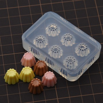 微縮 甜品 布丁 果凍 可露麗 模具 超輕 樹脂粘土 uv膠 果凍用 迷你食玩 硅膠模具