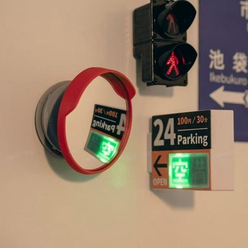 台灣出貨 迷你辦公室反光鏡 凸面轉角鏡冰箱貼 打工人必備 磁貼冰箱貼 上班族磁吸裝潢 室内防偷窺防窺鏡