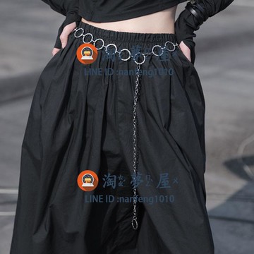女士腰帶金屬鏈條韓版褲鏈搭配連衣裙皮帶jk裝飾腰鏈百搭【淘夢屋】