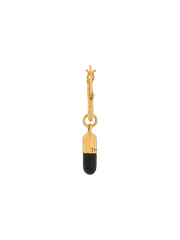 True Rocks - pill hoop earring - women - 18kt Gold Plated Silver - One Size