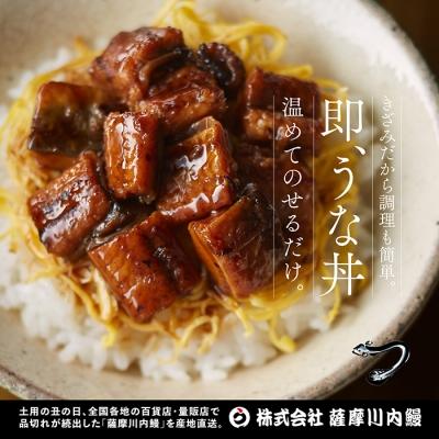 ふるさと納税 薩摩川内市 国産うなぎ蒲焼(きざみ)合計160g(80g×2袋) ZS-603