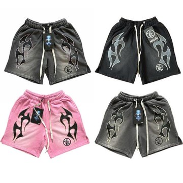 Hellstar Studios shorts ins同款歐美潮牌休閑運動男女洗水短褲