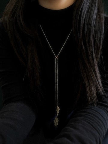 【金穗】流蘇長鍊 | 日本玻璃米珠 / 金色鍊條 | 可訂製長度