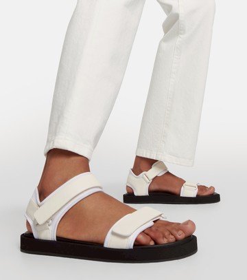 The Row Hook and Loop leather sandals