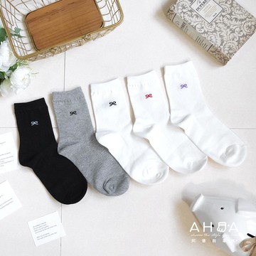 韓國迷你蝴蝶結中筒襪-多款任選