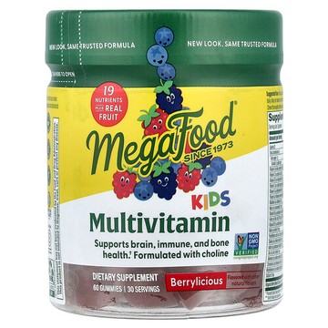 MegaFood, Kids Multi，漿果味，60 粒軟糖