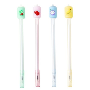 水果汽水筆 廣告筆可愛文具筆 學生寫字婚禮簽到中性筆原子筆 公關贈品筆