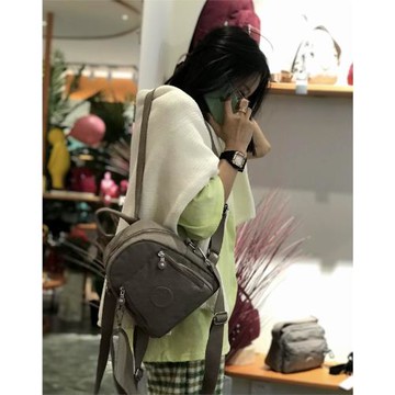 博卜新款休閑水洗尼龍布中老年媽媽豎款手機鑰匙單肩斜跨女包雙背