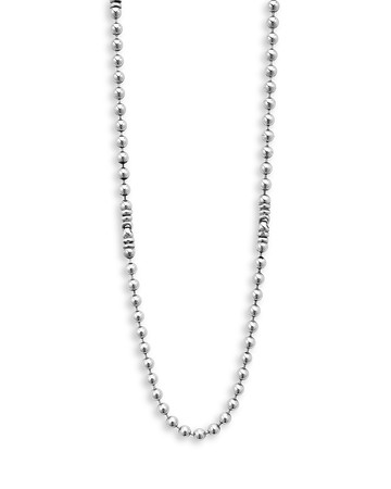 Lagos Men's 18K Yellow Gold & Sterling Silver Anthem Ball Chain Link Station Necklace, 22 - Exclusive