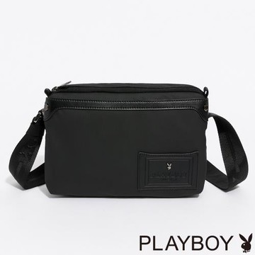 PLAYBOY - 雙層斜背包 Metropolis系列 - 黑色