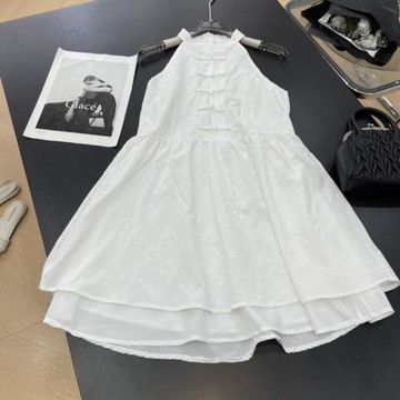 新中式國風背心連衣裙夏季新款顯瘦氣質女裙子 E#29