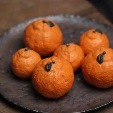 大橘大利宜興紫砂小擺件茶寵擺設吉利茶玩家居裝飾茶具禮品創意