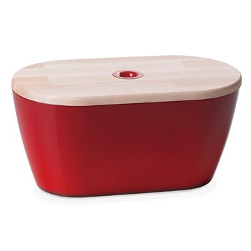 omADA 麵包箱  紅色  壓克力木製  34*19*17公分  6L  1個