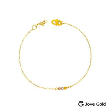 JoveGold漾金飾 甜甜的夢黃金手鍊