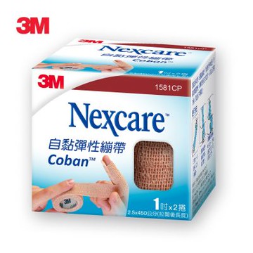 3M Nexcare 自黏彈性繃帶-1吋-2捲裝
