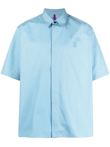 OAMC - Studio short-sleeve cotton shirt - men - Silk/Cotton - S - Blue