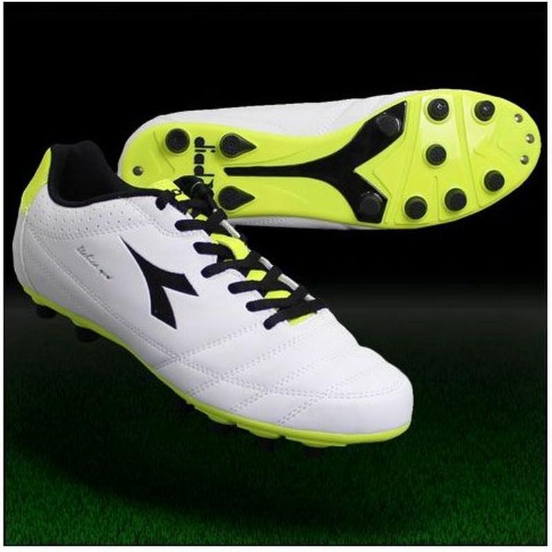 Italica Goal R Md Pu ホワイト ブラック Diadora ディアドラ サッカースパイク 0008 通販 Lineポイント最大0 5 Get Lineショッピング