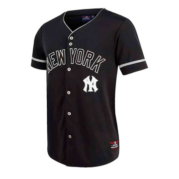 MLB 球衣 紐約洋基隊 黑色 棒球衣 棒球襯衫 中性 MLBJS520220-BK3