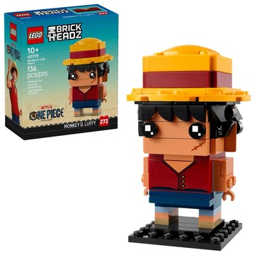 【台中翔智積木】LEGO 樂高 BrickHeadz系列 40799 蒙其．D．魯夫玩偶