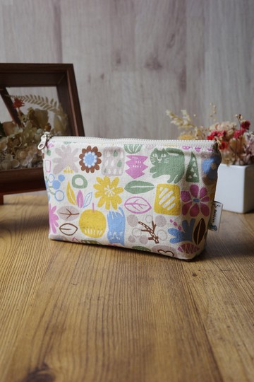幾何花園 - 化妝包 萬用包 收納袋  | 海柏手作