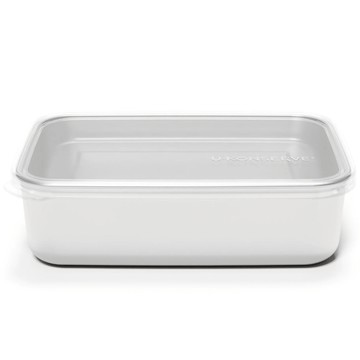 美國優康 U-Konserve - 不鏽鋼長方形保鮮盒 1350ml-透明-冷凍盒/便當盒/儲存盒-通過 LFGB 食品安全等級...