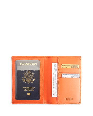 Royce Rfid Blocking Vaccine Card Travel Wallet