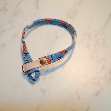 貓 項圈 棉花糖 藍色 可加購吊牌 附鈴鐺