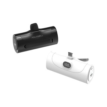 POLYWELL 20W Type-C直插式 5000mAh行動電源 DDS003