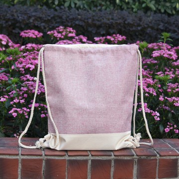 束口後背包/束繩包/束口袋 ~ 清新簡約型 Pink (B229)