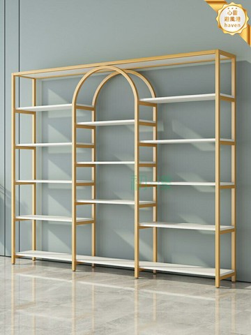 【輕奢收納】美甲展示架 置物架 展示櫃 貨架 收納架 護膚品櫃子 多層透明設計 多功能組合 美容院美甲店專用