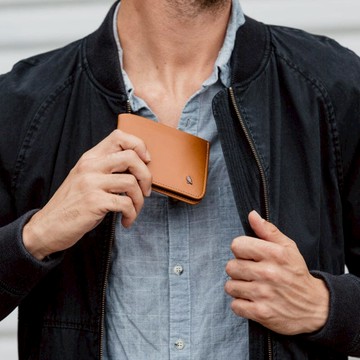 Hide & Seek RFID防盜多功能植鞣皮短夾/皮夾 【HI】Willow 柳青