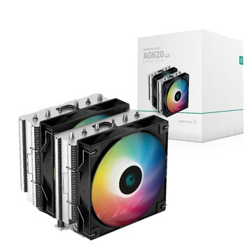 DEEPCOOL AG620 ARGB 雙塔 雙風扇 六導管 支援 LGA1700 AM5 CPU 散熱器