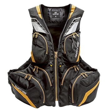 HEARTY RISE 哈帝來斯 磯釣救生衣 HF-9002 尼龍材質 透氣網眼布  M  黑色