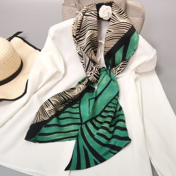 微瑕不退換~雙層真絲圍巾小絲巾飄帶裝飾脖子腰帶領帶女領巾