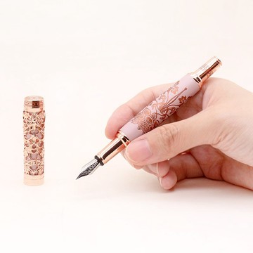 ARTEX x 故宮 金番花鋼筆 藍金、紫玫金-霧面烤漆款