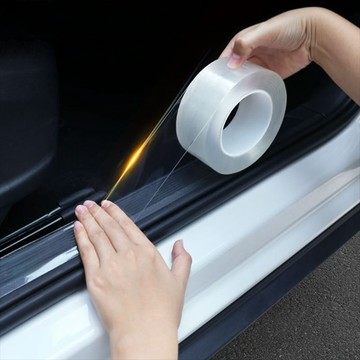 臺灣出貨 汽車透明保護貼 透明碳纖維車貼 門檻條 後視鏡 車門保護貼防水防刮專用