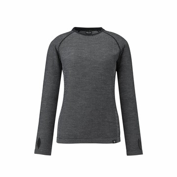 MILLET WG WFL WOL CR 女 彈性羊毛保暖長袖上衣 MIV01915N0247