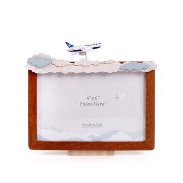 知音文創｜搖擺相框飛機木製音樂鈴