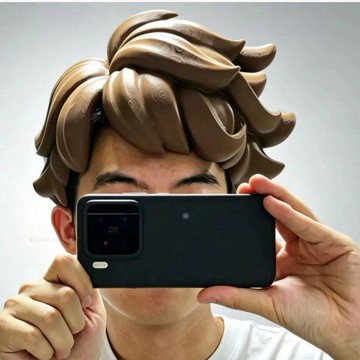 台灣發貨 3D打印假髮 假髮打印 假髮 塑料假髮 仿真動漫人物假髮 動漫風格髮型假髮 真人出鏡角色頭髮模型 COS道具