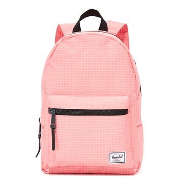 Herschel Supply Grove XS 中小型 草莓粉紅 方格白線 金屬拉鍊 女生 帆布 尼龍 後背包 現貨