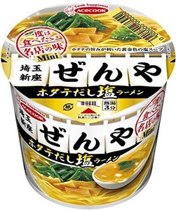 エースコック 一度は食べたい名店の味ミニ ぜんや ホタテだし塩ラーメン 42G×12個