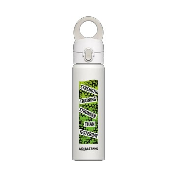 磁吸水壺 AquaStand 不鏽鋼 700cc - 附吸管 白 - Fuel Up: Sports Collection 能量加滿：原創運動系列 - 強過昨天的我