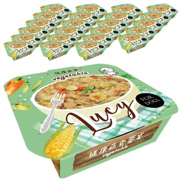 LUCY 肉肉控犬用餐盒 蔬食饗宴  80g  24盒  素
