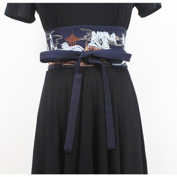 腰封女裝飾復古配裙子中式國風漢服腰帶刺繡古風連衣裙配飾皮帶寬