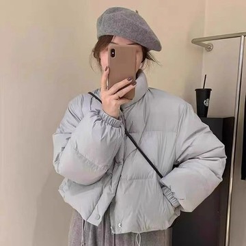 2025冬季羽絨棉服韓國大門韓版短款立領加厚小個子麪包服棉襖外套