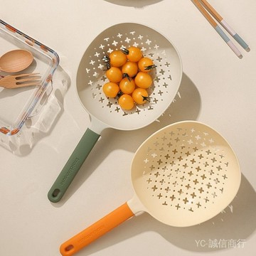 新品免運🎇日式耐高溫大號撈麵漏勺廚房傢用瀝水漏網撈餃子網塑料麵條漏勺子