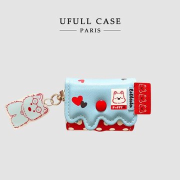 UFULL :) ins波點小狗狗適用AirPods3保護套AirPodsPro蘋果耳機套airpods2無線藍牙3代airpods新三代皮紋軟殼