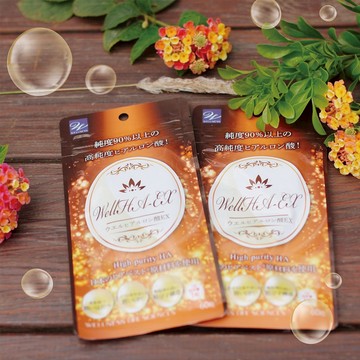 【Wellness】WellHA-EX流行鏈球菌發酵物(含透明質酸納)軟膠囊 60粒/包 日本玻尿酸