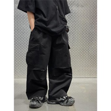 童裝男童褲子春秋款2025新款兒童工裝褲休閑洋氣春季透氣長褲韓版