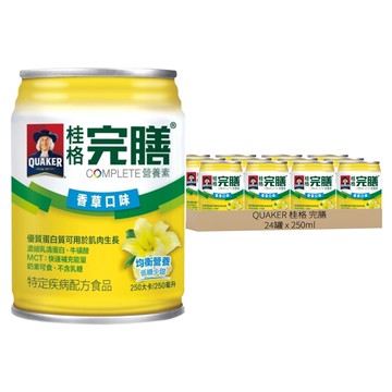 QUAKER 桂格 完膳 香草低糖少甜  250ml  24罐